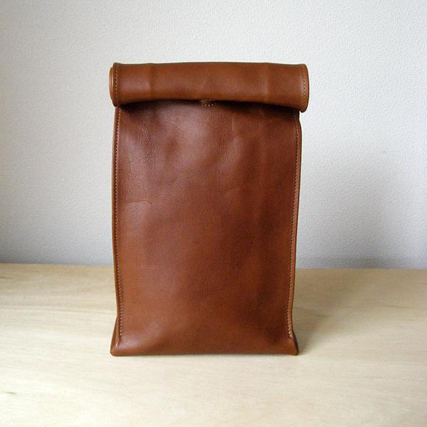 Leather Bag "Sack" Like A Paper Bag