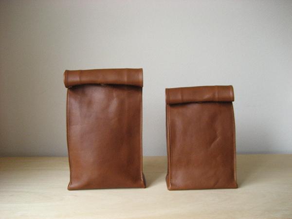 Leather Bag "Sack" Like A Paper Bag