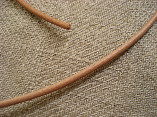 ヌメ丸紐(栃木レザー)直径2mm 60cmカット