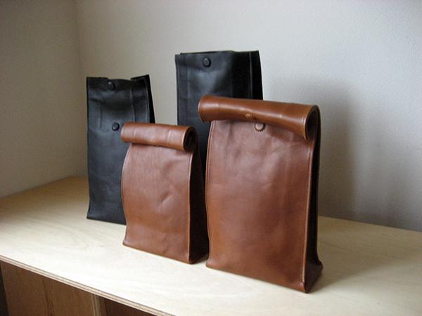 Leather Bag "Sack" Like A Paper Bag
