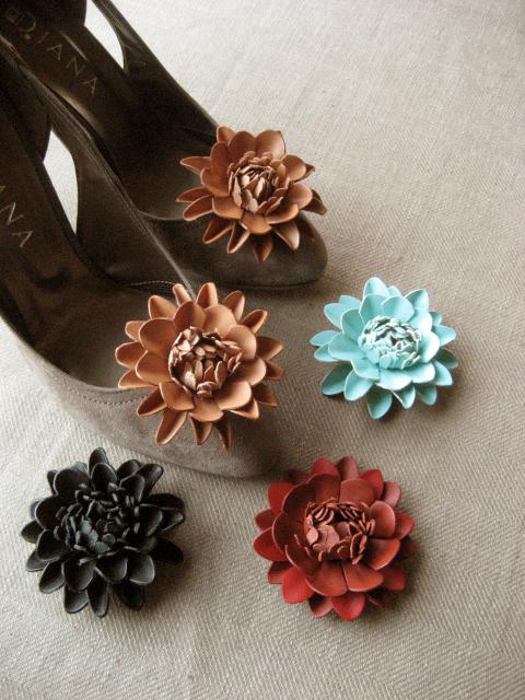 シューズクリップ ”ミニダリア” 2個セット