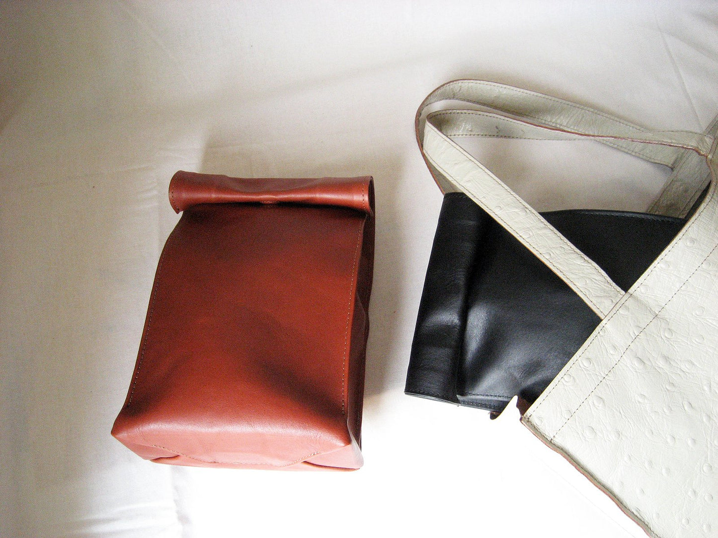 Leather Bag "Sack" Like A Paper Bag