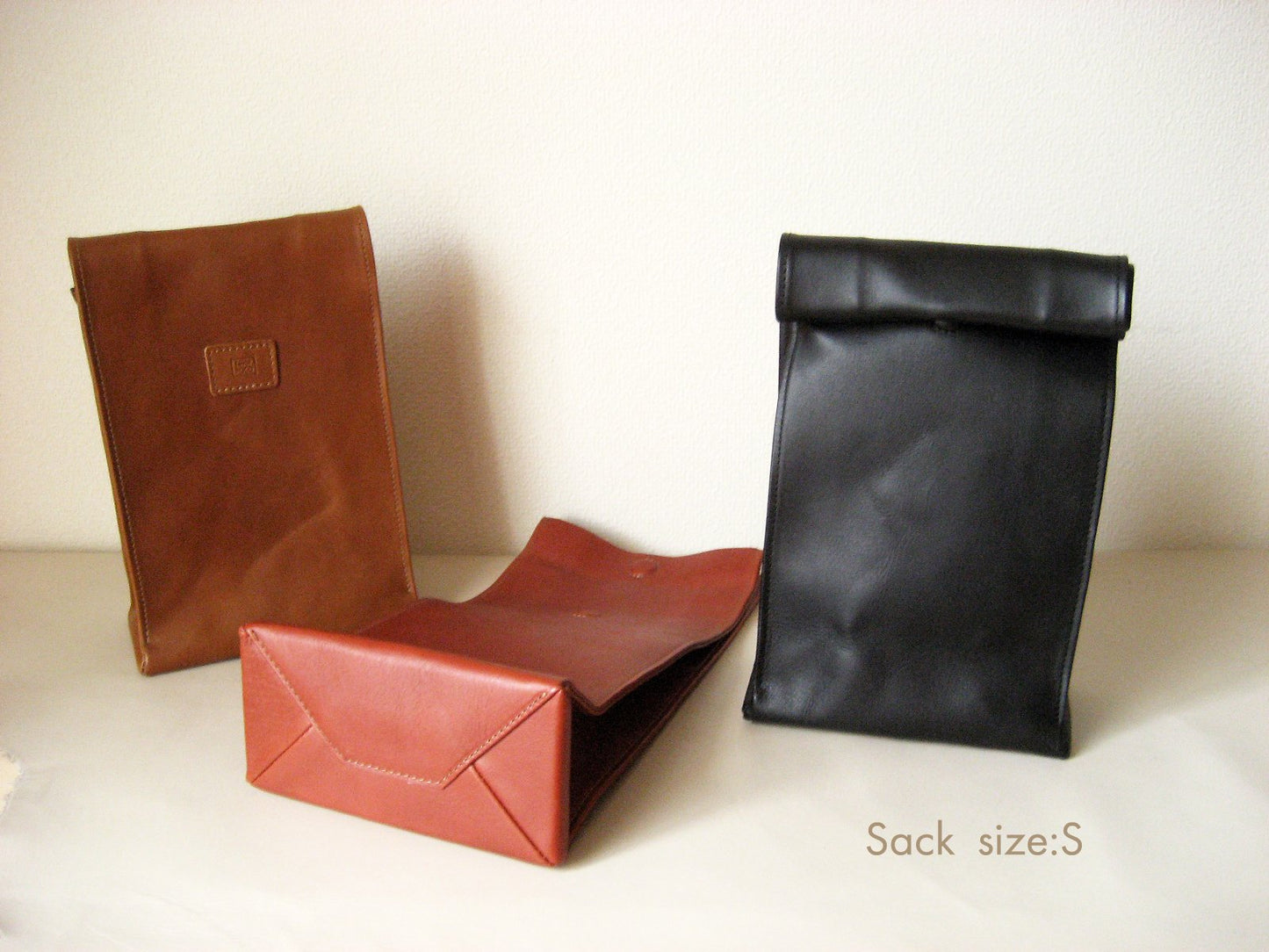 Leather Bag "Sack" Like A Paper Bag