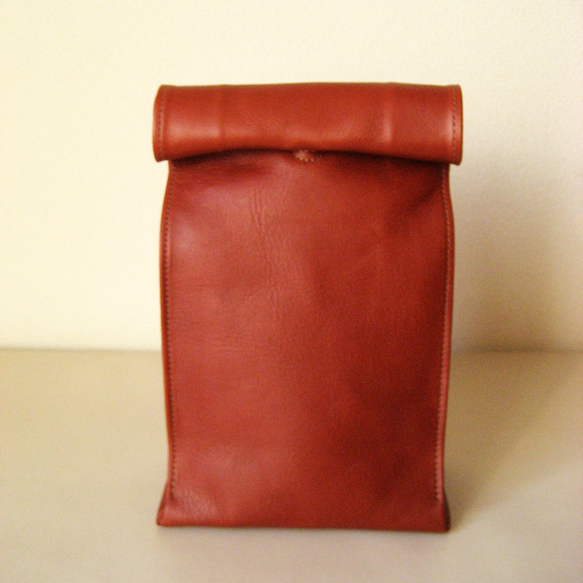 Leather Bag "Sack" Like A Paper Bag