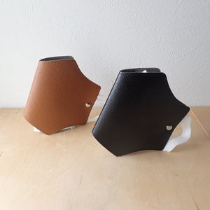 Leather mask case (hexagon)
